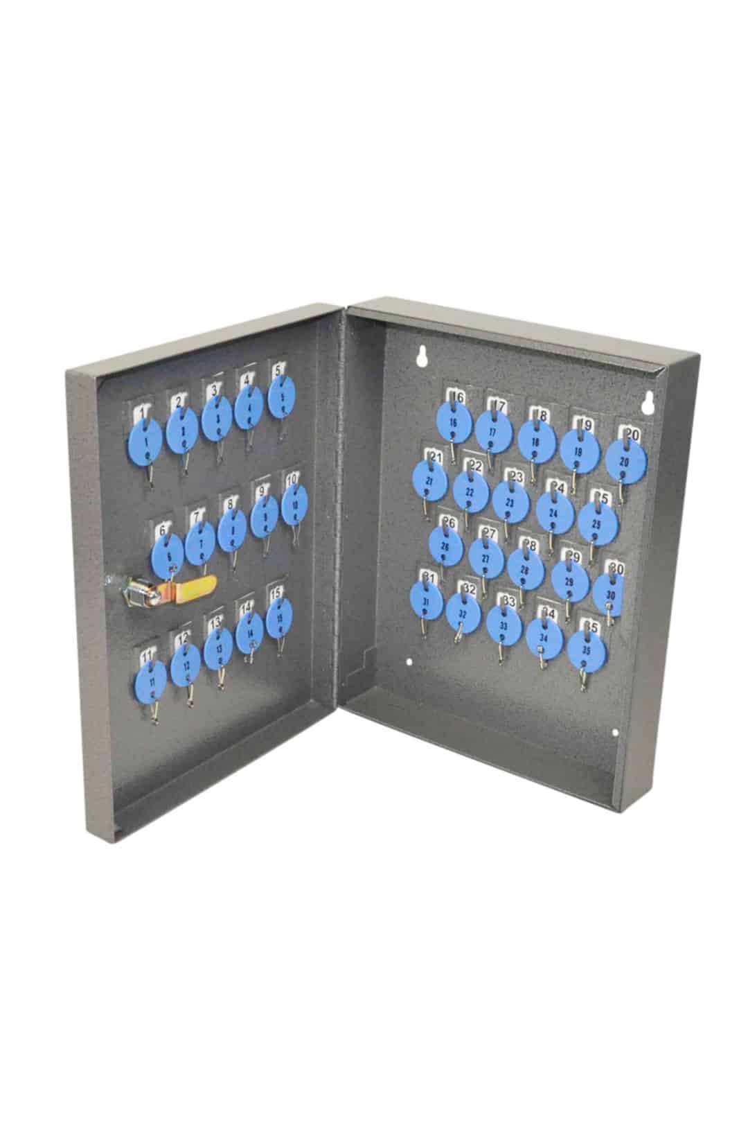 Silver Basics Key Lock 24 Position Key Cabinet lock Box 